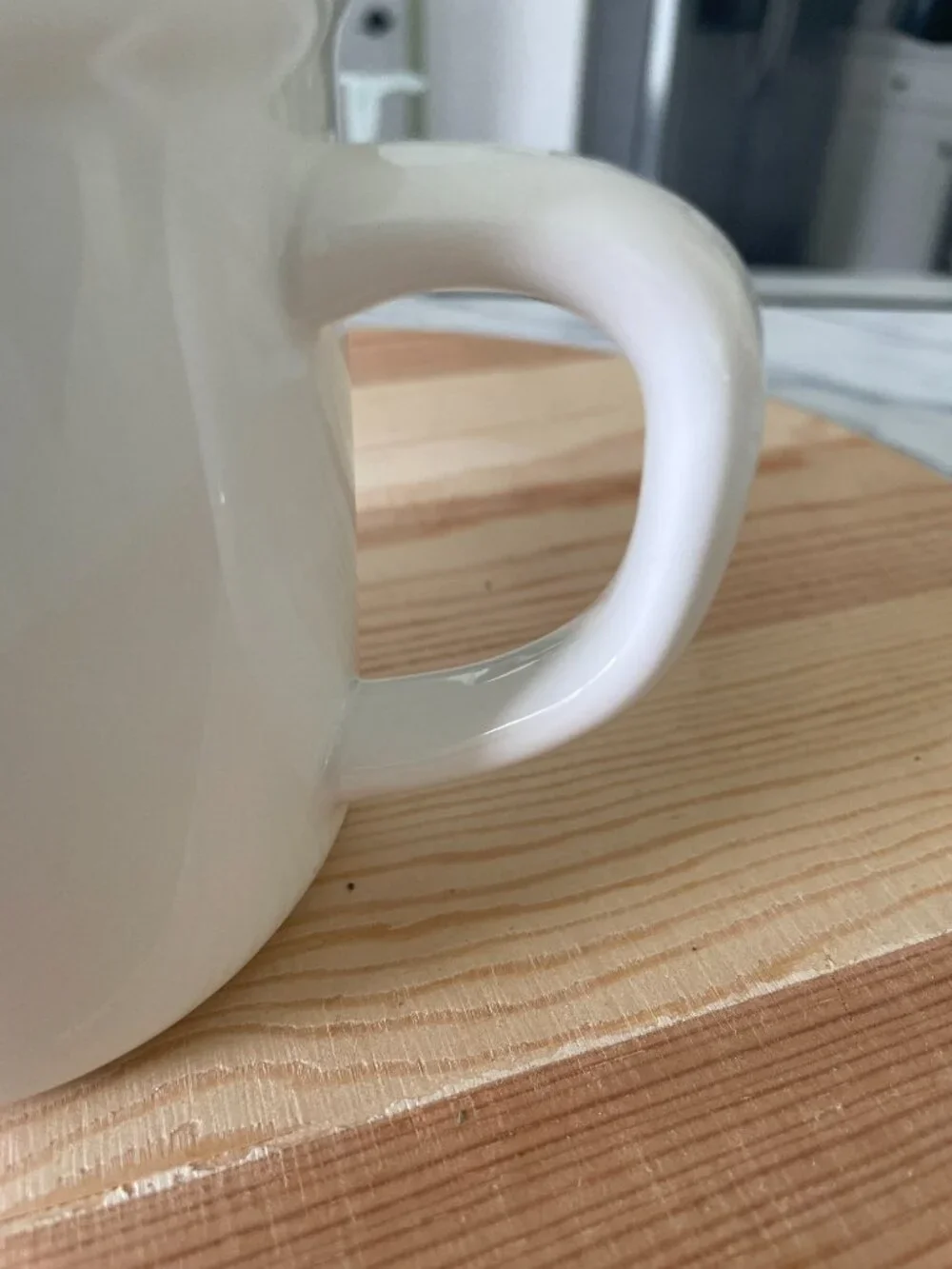 Pottery Barn White Ceramic Monogram Mug Letter E